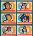 1960 Topps All Star Cards, Lot of (6) W/ #554 McCovey, *Hi #*