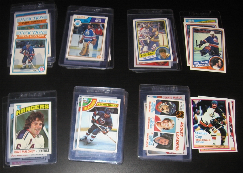 1976-85 O-Pee-Chee & Topps Hockey Lot of (485) W/ HOFers & PSA