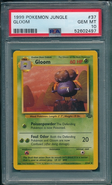 1999 Pokemon Jungle #37 Gloom PSA 10 *Gem Mint*