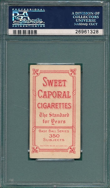 1909-1911 T206 Shipke Sweet Caporal Cigarettes PSA 4