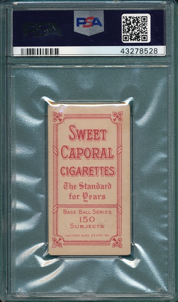 1909-1911 T206 Conroy, Fielding Sweet Caporal Cigarettes PSA 3 *Fact 25*