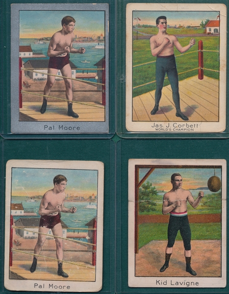 1910 T220 Champion Athletes & Prizefighters, Mecca Cigarettes, Lot of (20)