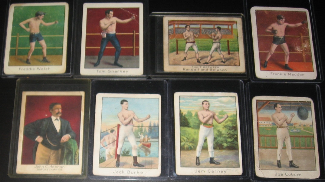 1910 T220 Champion Athletes & Prizefighters, Mecca Cigarettes, Lot of (20)