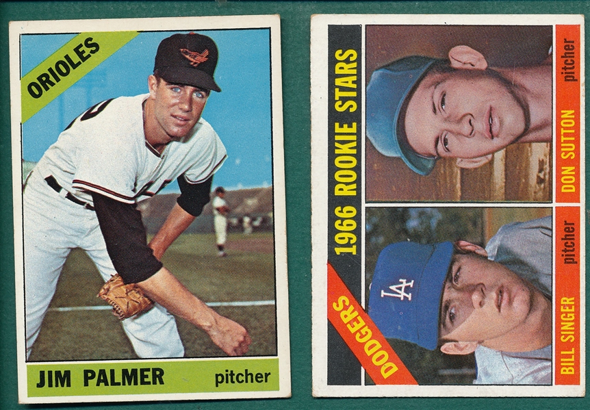 1966 Topps #288 Sutton & #126 Palmer, Lot of (2) Rookies