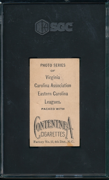 1910 T209 Wehrell Contentnea Cigarettes SGC 3 *Photo Series* 
