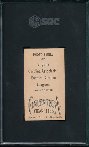 1910 T209 King Contentnea Cigarettes SGC 4.5 *Photo Series* *Highest Graded*