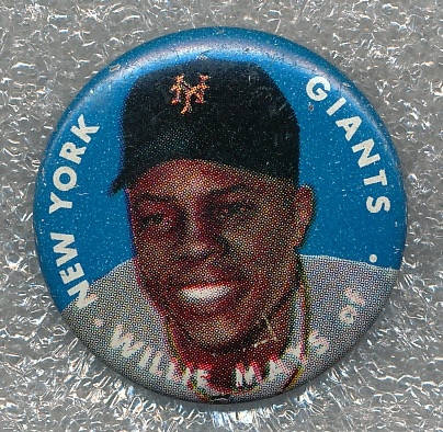 1956 Topps Baseball Buttons Willie Mays