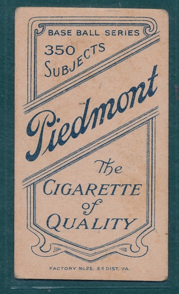 1909-1911 T206 Marquard, Portrait, Piedmont Cigarettes