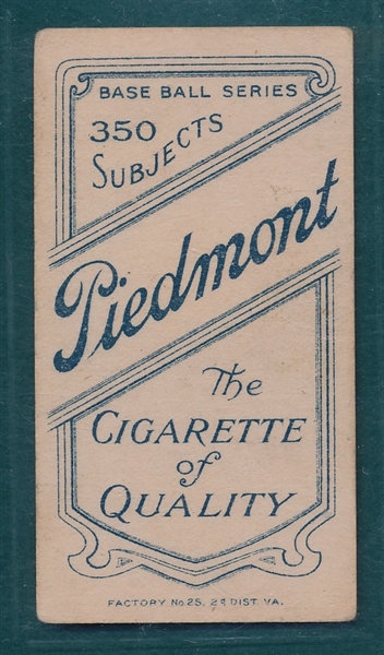 1909-1911 T206 Dahlen, Brooklyn, Piedmont Cigarettes *SP*