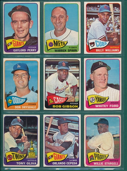 1965 Topps Baseball Complete Set (598) W/ Mantle PSA