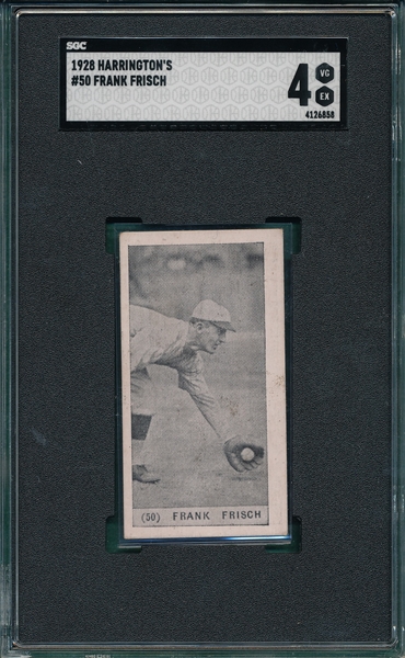1928 Harrington's #50 Frank Frisch SGC 4