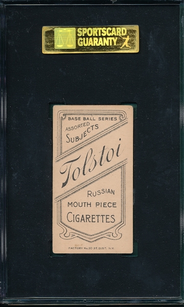 1909-1911 T206 Oldring Tolstoi Cigarettes SGC 60