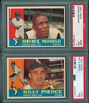 1960 Topps #150 Pierce & #365 Minoso, Lot of (2) PSA 7
