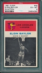 1961 Fleer Basketball #46 Elgin Baylor, IA, PSA 6