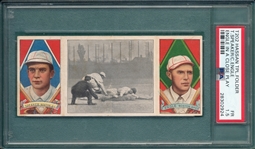 1912 T202 Engle In A Close Play W/ Engle/Speaker, Hassan Cigarettes PSA 1.5 *Presents Better*
