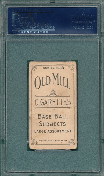 1910 T210-8 Hart Old Mill Cigarettes PSA 1