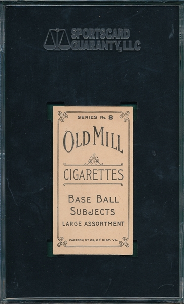 1910 T210-8 Chapelle Old Mill Cigarettes SGC 30