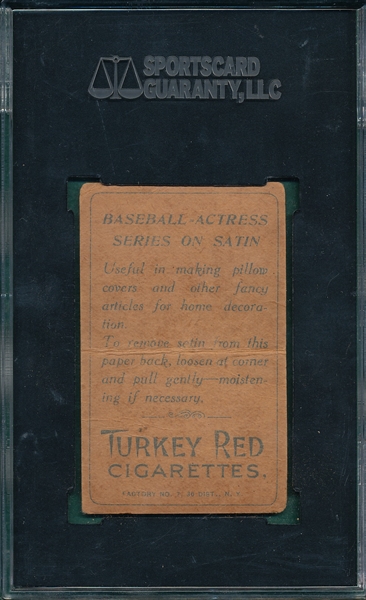 1909 S74 Silks Harry Steinfeldt Turkey Red Cigarettes SGC 40 *White*
