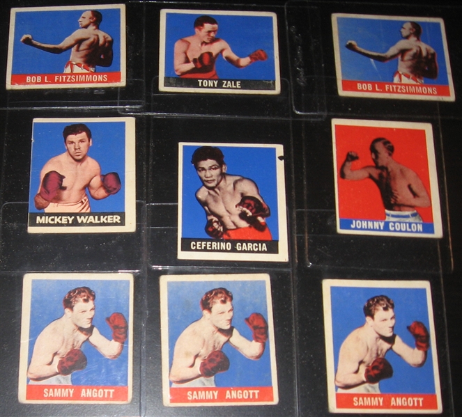 1948 Leaf Boxing Lot of (12) W/ Max Baer