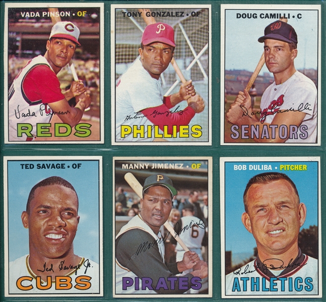 1967 Topps Lot of (15) High Numbers W/ #534 Bauer