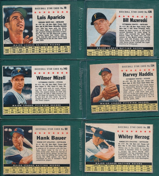 1961 Post Cereal Lot of (19) W/ Aaron, Mays, Clemente & Mantle