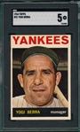 1964 Topps #21 Yogi Berra SGC 5
