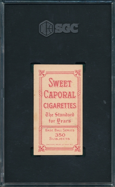 1909-1911 T206 Burch, Fielding, Sweet Caporal Cigarettes SGC 6.5