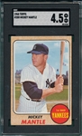 1968 Topps #200 Mickey Mantle SGC 4.5
