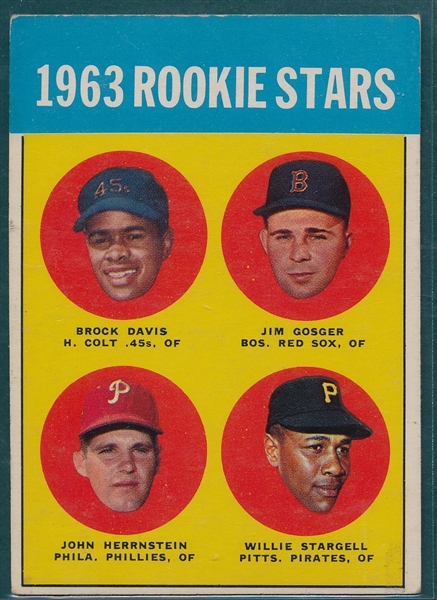 1963 Topps #553 Willie Stargell, Rookie