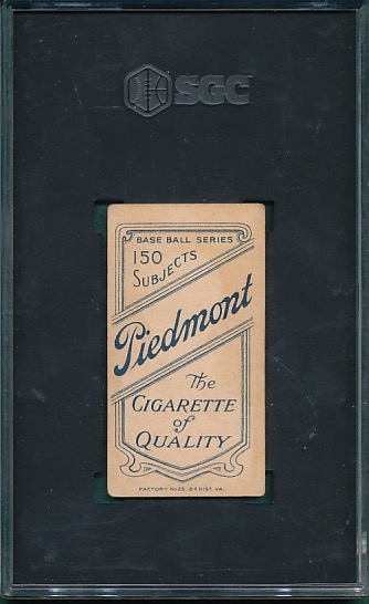 1909-1911 T206 Lajoie, Portrait, Piedmont Cigarettes SGC 3.5