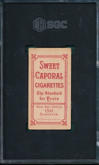 1909-1911 T206 Evers, Portrait, Sweet Caporal Cigarettes SGC 3.5 *Factory 30*