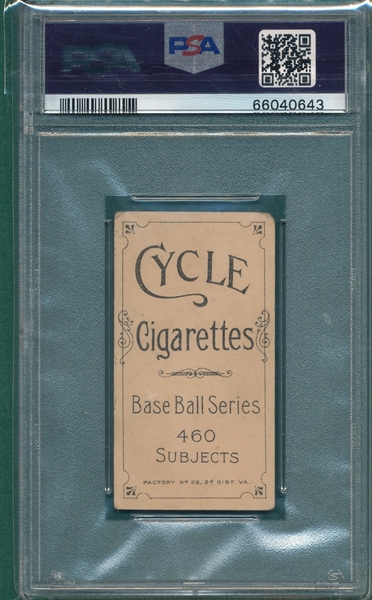 1909-1911 T206 Stovall Cycle Cigarettes PSA 2 *460 Series*