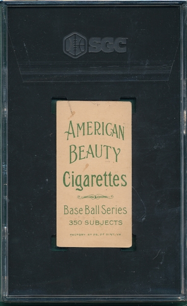 1909-1911 T206 Willetts American Beauty Cigarettes SGC 3.5