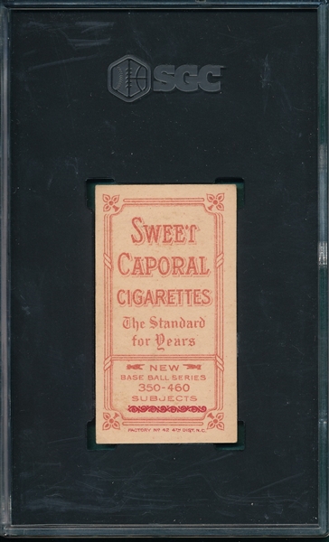 1909-1911 T206 Smith, Happy, Sweet Caporal Cigarettes SGC 3.5