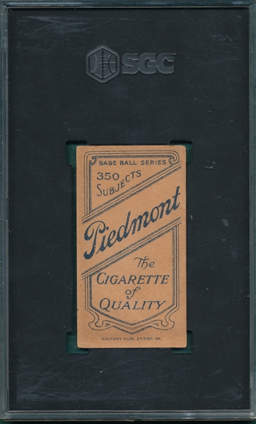 1909-1911 T206 Smith, Heinie, Piedmont Cigarettes SGC 4