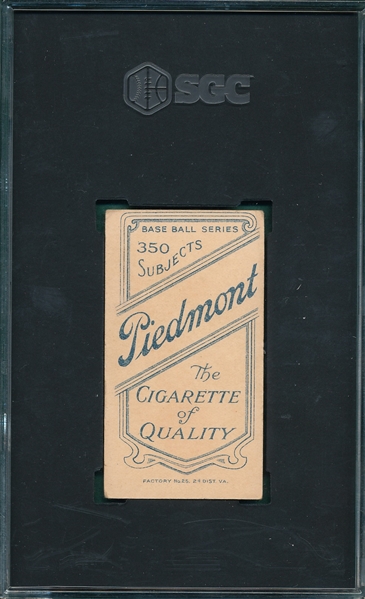 1909-1911 T206 Phelps Piedmont Cigarettes SGC 4
