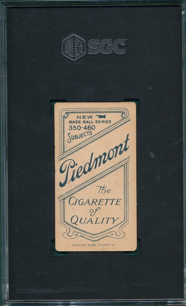 1909-1911 T206 Frill Piedmont Cigarettes SGC 4