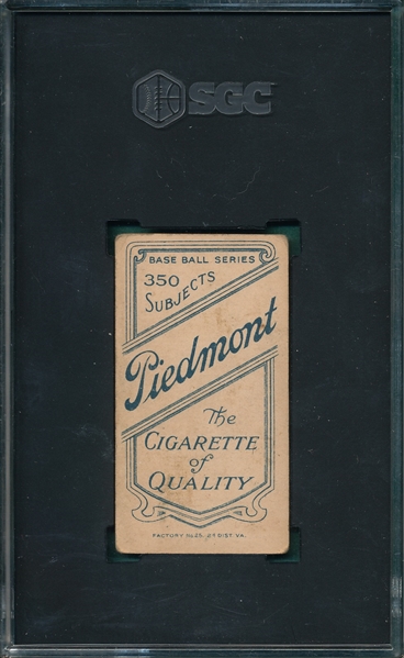 1909-1911 T206 Arellanes Piedmont Cigarettes SGC 3