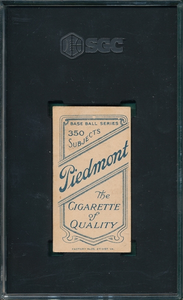 1909-1911 T206 Bransfield Piedmont Cigarettes SGC 3