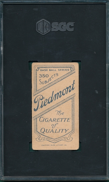 1909-1911 T206 Dougherty, Arm In Air, Piedmont Cigarettes SGC 3