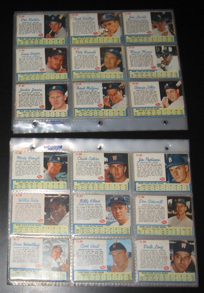 1962 Post Cereal Partial Set (161) W/ Mays, Aaron & Mantle 