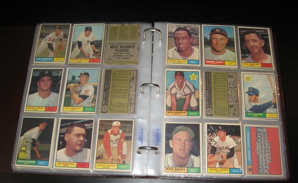 1961 Topps Lot of (228) W/ Musial & Clemente