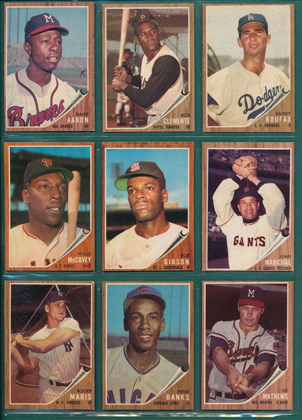 1962 Topps Baseball Complete Set (598 Cards) 