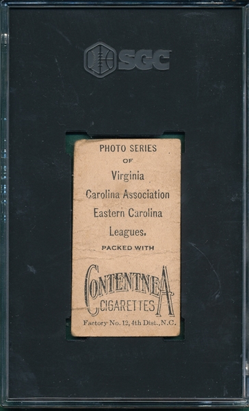 1910 T209 Hawkins Contentnea Cigarettes SGC Authentic *Photo Series* 