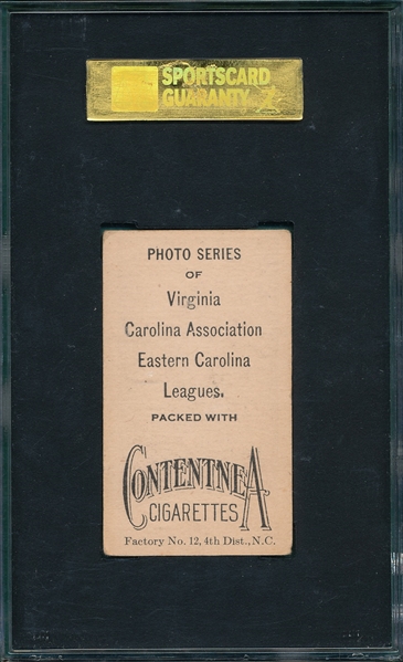 1910 T209 Ebinger Contentnea Cigarettes SGC 40 *Photo Series* 