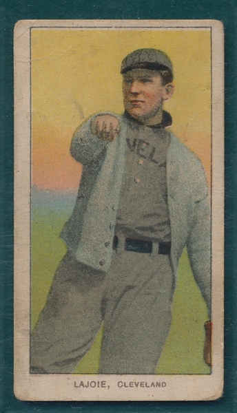 1909-1911 T206 Lajoie, Throwing, Sweet Caporal Cigarettes