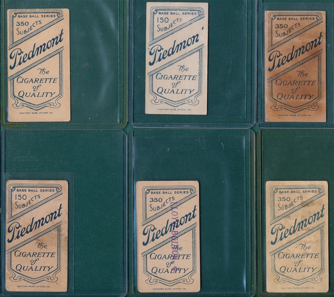 1909-1911 T206 Lot of (6) W/ Powers
