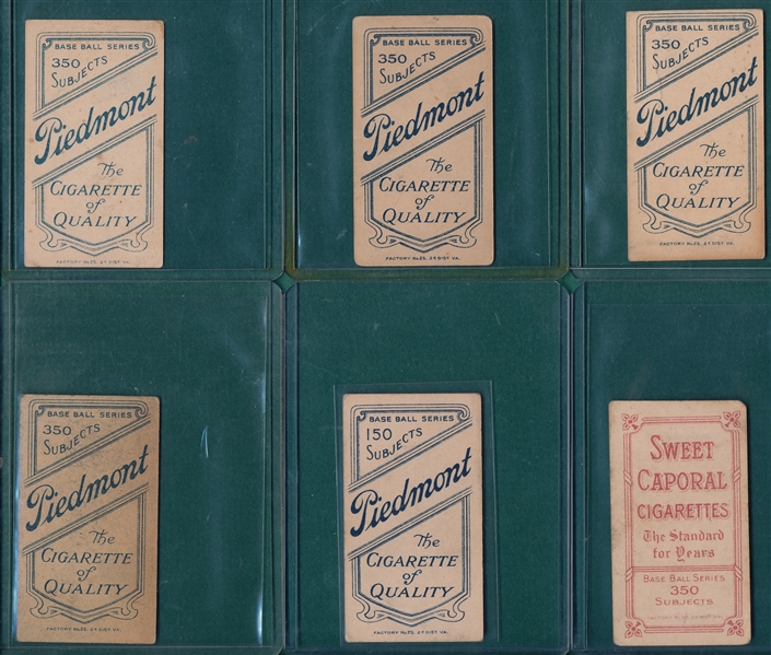 1909-1911 T206 Lot of (6) W/ Summers