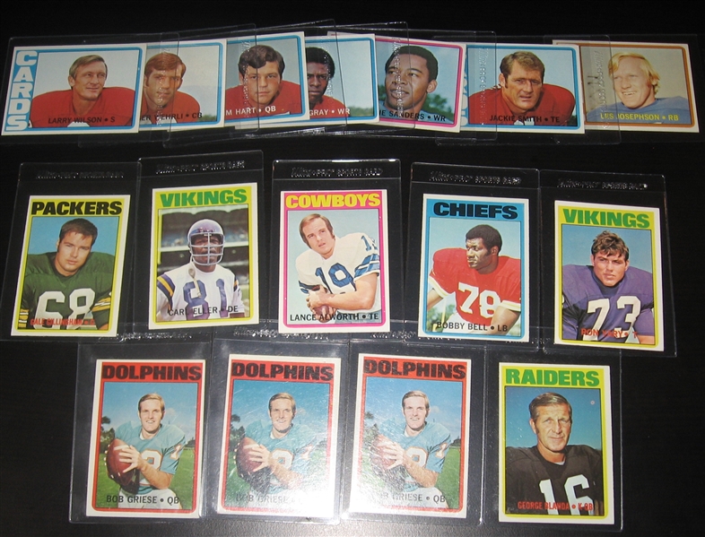 1972-84 Topps Football Lot of (164) W/ Marino, Largent & Dorsett, Rookies