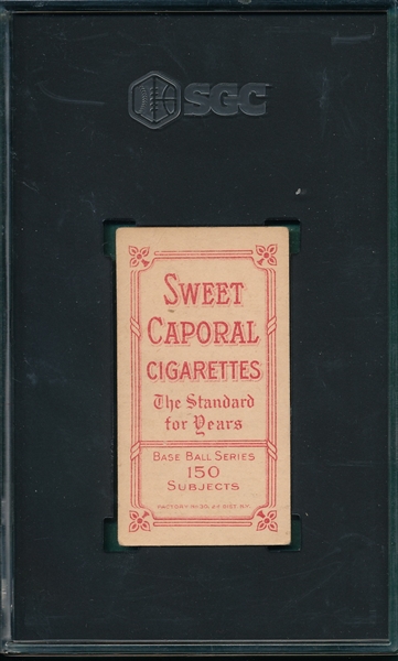 1909-1911 T206 Hinchman, Bill, Sweet Caporal Cigarettes SGC 3